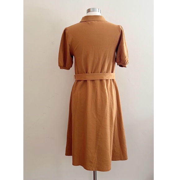 Roolee | Collared Button Up Belted Midi Dress - Picture 2 of 4